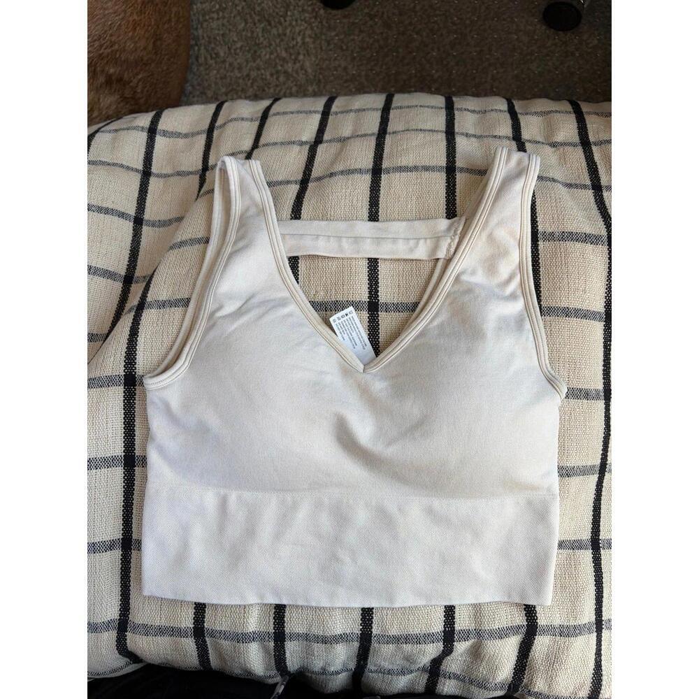 90 Degree by Reflex Stone Wash Seamless Bianca Bra Tank size S. Removable pads